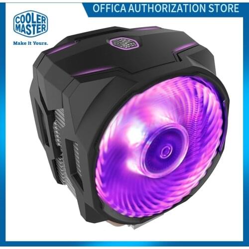 Cooler Master T610P CPU Radiator 6 Copper Heat Pipe RGB 4pin Cooling CPU 12cm Silent Dual Fan For Intel 1155 1156 AMD AM4