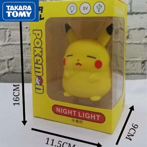 TAKARA TOMY Pokemon Pikachu Cute Model Night Light Eye Light Child Eye Light Night Night Light