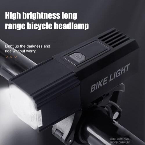 Optical Lens Bicycle Headlight USB Chargeable Bike Light Front Waterproof MTB Bike Flashlight for Cycling Riding