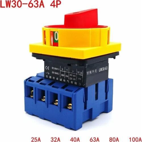 Load Circuit Breaker LW30-32/25A Universal Changeover Switch Cam Switch Main control motor pump machine tool power cut off