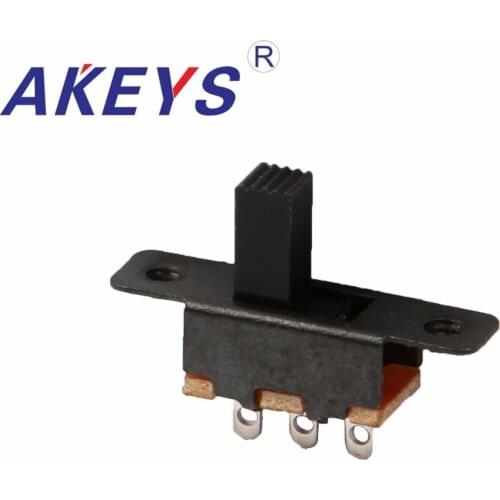 10PCS SS-12F16 1P2T G4/G5/G6 Single pole double throw slide switch 3 pin verticle type handle heights