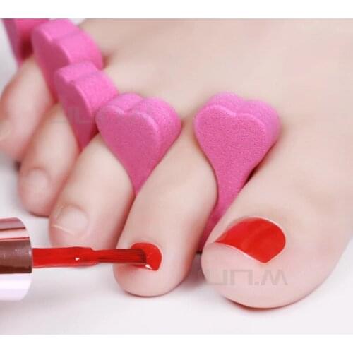 20Pcs Nail Art Sponge Foam Finger Toe Separation Tool Aspect Nail Makeup Painting Manicure Tool Accessories