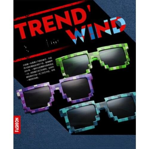 5 color! Fashion Sunglasses Kids cos play action Game Toys Square Glasses with EVA case gifts for boy girl