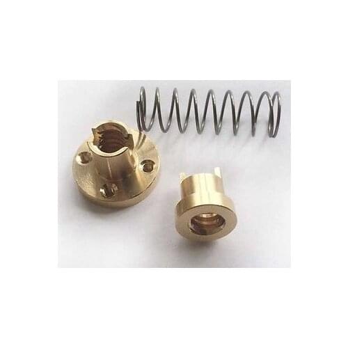 SWMAKER 8mm TR8 - 8mm Lead Screw Trapezoidal ACME w/ Anti-Backlash Nut CNC 3D printer spare parts(NO ROD)