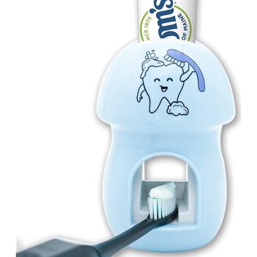 Automatic Toothpaste Dispenser Toothbrush Holder Wall Mount Organizer Stand Children Toothpaste Squeezer Bathroom Accessories