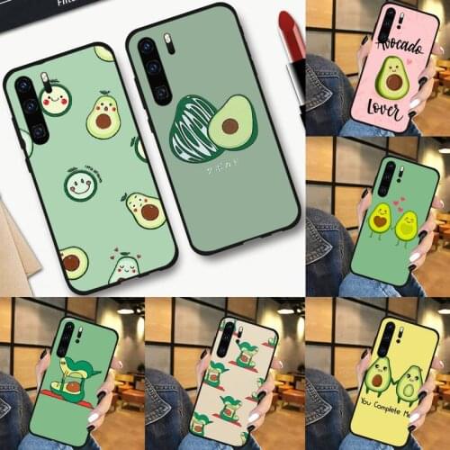 Fruit Avocado cute cartoon Phone Case For Huawei P9 P10 P20 P30 Pro Lite smart Mate 10 Lite 20 Y5 Y6 Y7 2018 2019