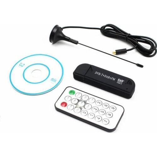 Software Defined Radio TV Tuner Digital USB2.0 DVB-T DAB FM SDR Receiver RTL2832U+R820T2 Antenna Remote USB Dongle