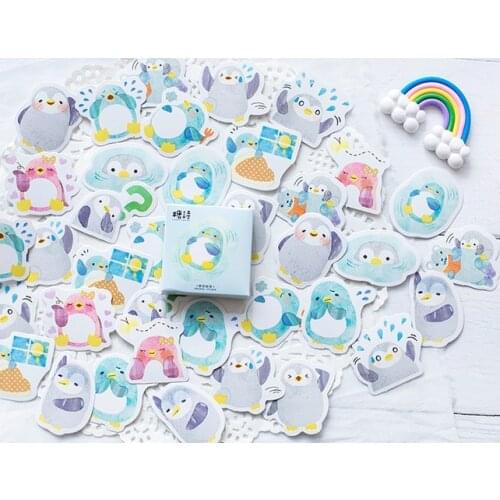 Little penguin decorative sticker(1pack=45pieces)