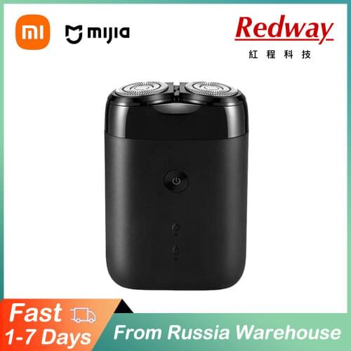 Xiaomi-Afeitadora eléctrica Mijia S100 2 para hombre, maquinilla de afeitar portátil impermeable con indicador LED recargable po
