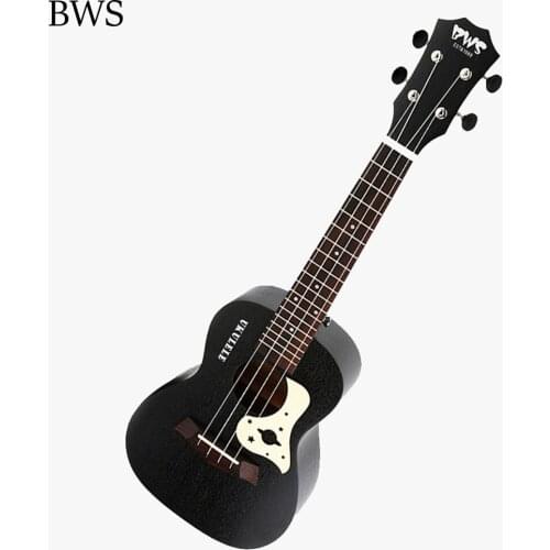 BWS HOT 23 inch Black Starry Sky Concert Ukulele 4 AQUILA Strings Hawaiian mini Guitar Uke Ukelele mahogany Uk2321