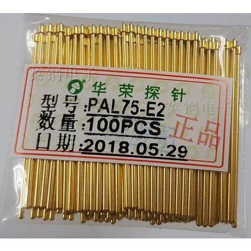 PAL75-E2 Huarong Probe 1.3MM Test Needle 33.35MM Fixture ICT Spring Test Needle