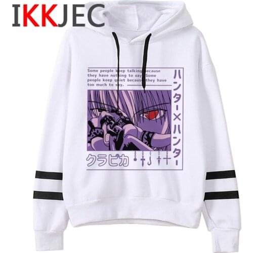 Kawaii Hunter X Hunter Hoodies Men Kurapika Cool Aesthetic Unisex Sweatshirt HXH Killua Zoldyck Anime Manga Hisoka Hoody Male