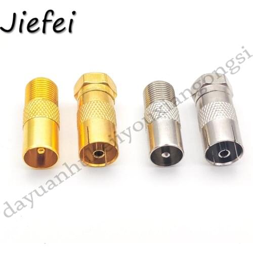 6Pcs TV Antenna Coaxial F Connector TV Coaxial plug STB Quick Plug RF Coax F Female / Male To RF Male / Female Connector