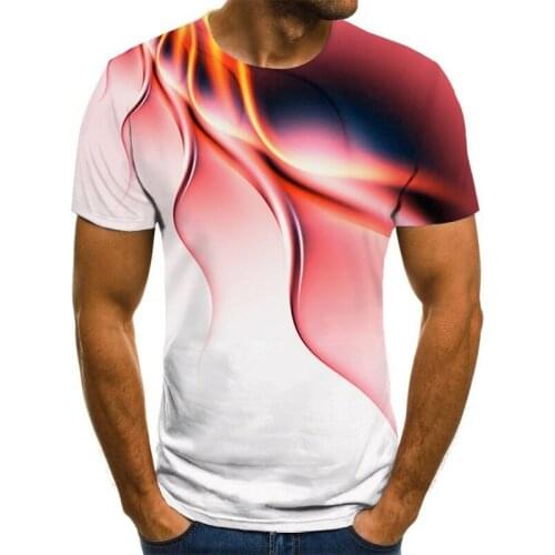 Geometric 3D iridescence changing fingerprint summer fashion mens and womens shirt short sleeve t-shirt childrens clothes