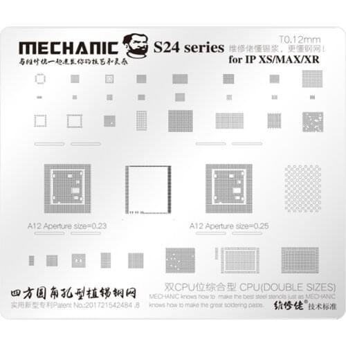MECHANIC Tin Planting Positioning Template Maintenance Steel Mesh Net For Iphone 5/5S 6/6P/6S/6SP/7/7P/8P/IP X/XS/XR/XS MAX