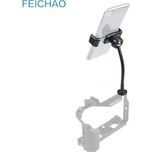 Metal Flexible Arm Rotatable Head Lazy Phone Holder Clip Mobile Selfie Live Holder Mount Bracket Cold Shoe Tripod LED Ring Light