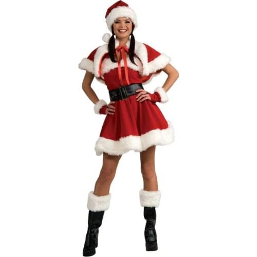 UTMEON Cute Christmas dress costumes Miss Santa Claus Costume Sweet Santa Dress