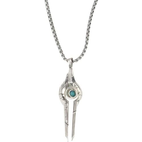 Fashion Mass Effect 4 Relay Pendant Necklace Movie Jewelry Gifts