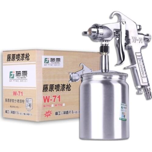 W71C 1.5mm Pneumatic Spray Gun 400ml 600ml Air Brush Liquid Paint Spraying