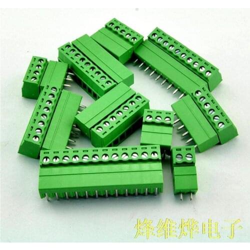 Pluggable Terminal Blocks 3.81MM straight needle looper KF2EDG-3.81 10 sets of male and female butt