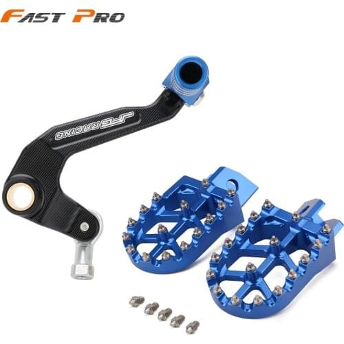Motorcycle CNC Gear Shift Foot Lever Foot Pegs Rest Footrests Pedals Footpegs For YAMAHA XT250 2008-2021