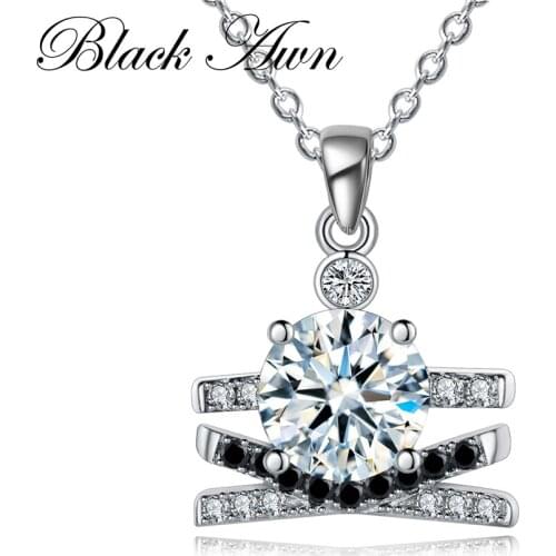 2021 New Necklaces Pendants 925 Sterling Silver Fine Jewelry Trendy Engagement Necklaces for Women Wedding Pendants P155