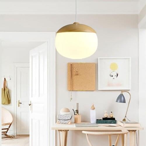 Pendant Lamps Light-Fixture Glass-Ball Hanging Dining-Room Modern Living Iron Round lampe industrielle vintage