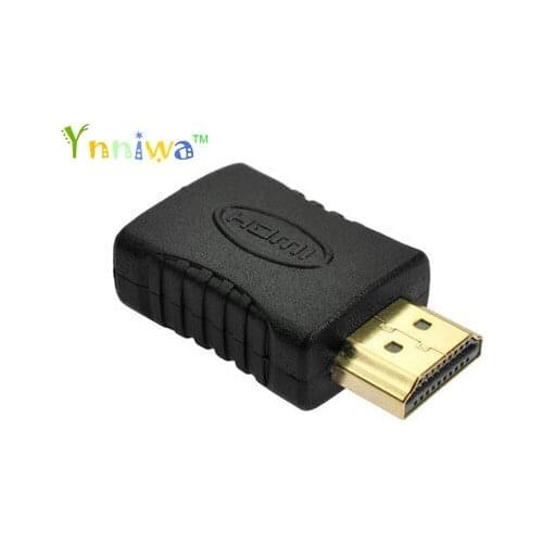 Gold Plated male to female HDMI-compatible Adapter for HDTV 1080p 3D TV HDTV