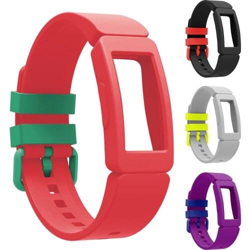 Pin Buckle Durable For Kids Replacement Adjustable Wristband Smart Bracelet Watch Strap Silicone for FitBit Inspire Ace 2