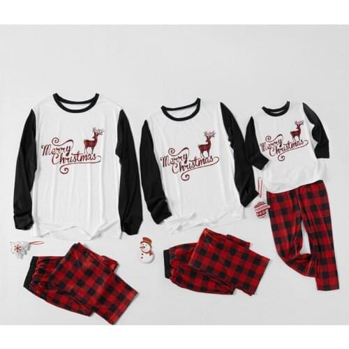 Family Christmas Pajamas Sets Plaid Family Look New Year Mommy and Me Son Father Winter Clothes 2020 Pijama Navidad Sleepwear