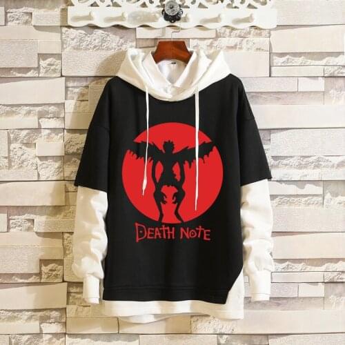 Anime Death Note Cosplay Hoodie L·Lawliet Costume Hooded Coat Fashion Spring Autumn Sweatshirt for Men Women