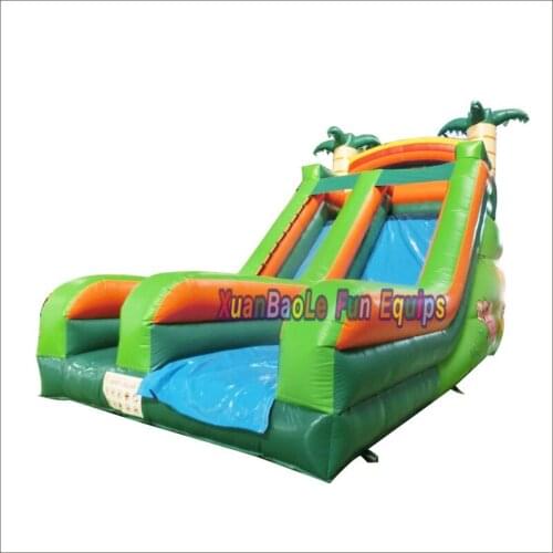 Tropical plam tree slide custom made inflatable slide for children