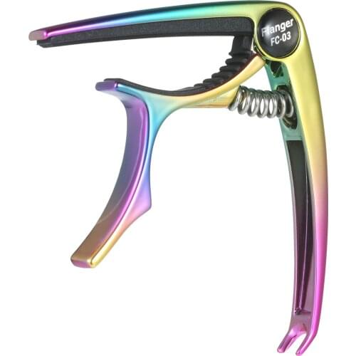 Flanger Universal Capo One Handed Quick-Change Zinc Metal Capo for Electric Acoustic Guitars Ukulele Mandolin Banjo Guitar Parts