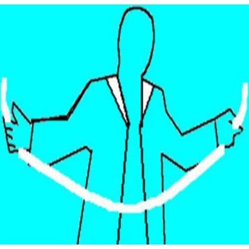 Magic Rope Through Body - Magic Trick,Illusions,Stage Magic Props Close Up,Mentalism,Comedy,Magia Toys,Magia Toys Classic Joke