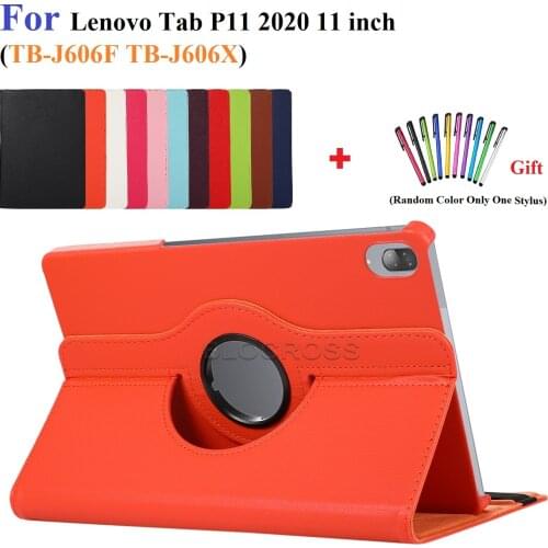 360 Rotating Tablet Cover For Lenovo Tab P11 TB-J606F P11 Pro TB-J706F M10 Plus 10.3 TB-X606F M10 TB-X605 TB-X505 Case with pen