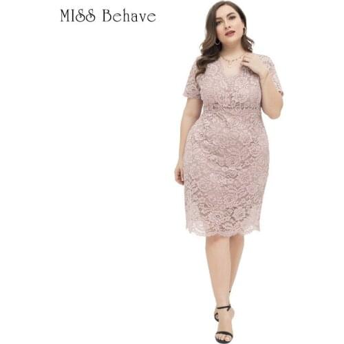 2021 Spring and Summer Gentle Style Large Size Womens Temperament Elegant Slim Lace Buttocks Dress