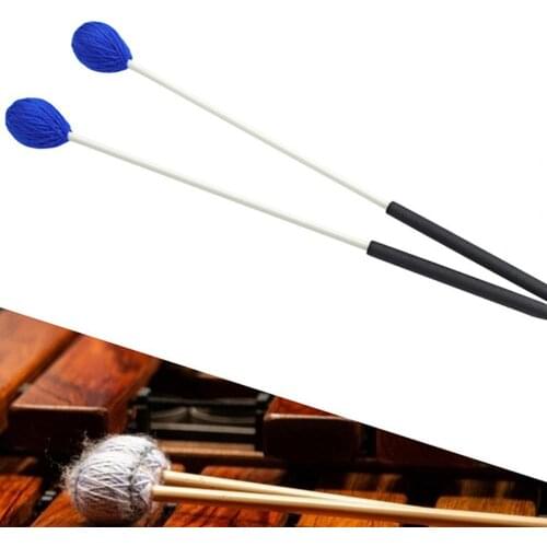 1 Pair Drumsticks Wear-resistant Percussion Accessories Fiber Hand-held Timpani Mallets for Instrument Hand-held Timpani Mallets