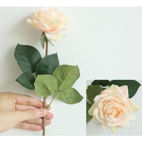 100pcs Artificial Rose Flowers Vivid Real Touch Lint Decorative Flowers Romantic Wedding Fake Flowers Home Decoration Wholesale