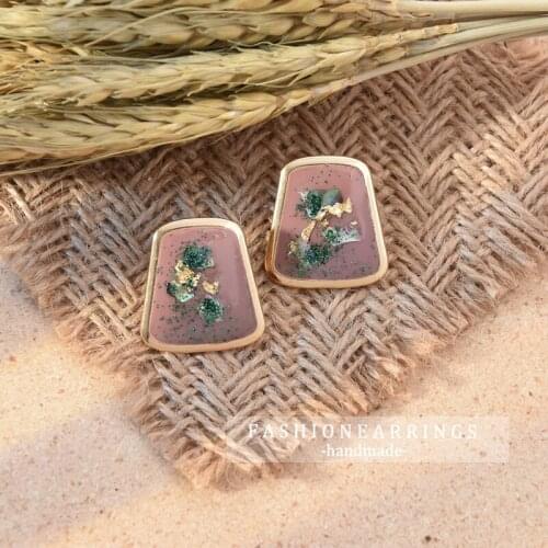 2020 Fashion Korea Minimalist Geometric Earrings Women Metal Stud Earrings Jewelry