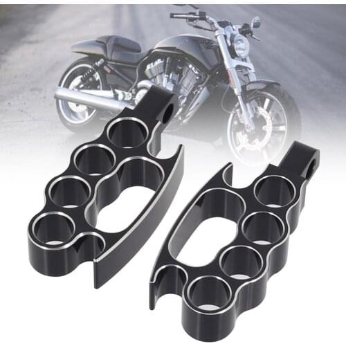 40%HOT2Pcs Motorcycle Foot Peg Knuckle Wear Resistant Aluminium Cool Footrest Pedal Compatible with fxcw xl883n xl1200n