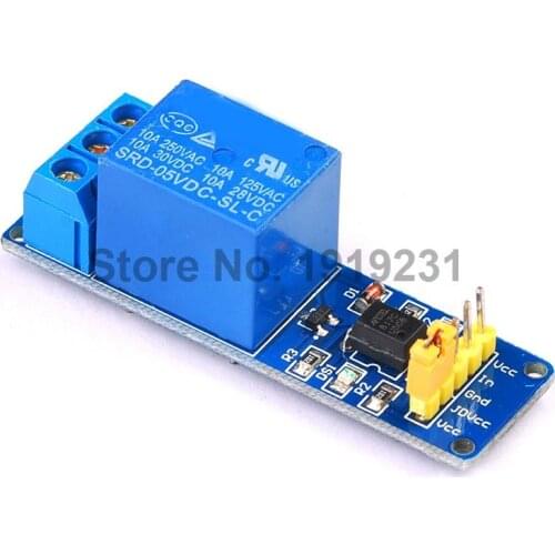 5PCS 1 Channel 5V Relay Module Optocoupler Isolation Low Level Trigger for Arduino PIC AVR DSP ARM