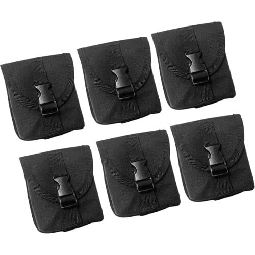 6pcs Empty Dive Pocket for Scuba Diving Weight BCD Gear Equipment Accessories Dive Weight Belt Pockets