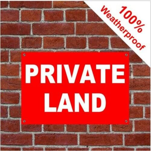 PRIVATE signs with PVC plaques and vinyl stickers durable and weatherproof