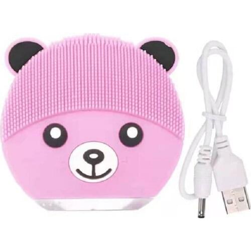 Electric Skin Care Facial Cleansing Brush USD Rechargeable Silicone Soft Machine Sonic Vibration Massager Face Pore Cleanser