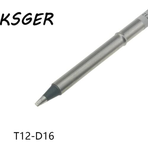 KSGER Black AX-Grade T12-D16 T12 Electric Solder Soldering Iron Tips For STM32 OLED T12 Soldering Station Temperature Controller