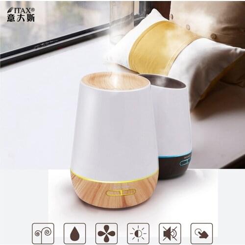 Europe-American Fashion 500ml Aroma Essential Oil Diffuser Ultrasonic Air Humidifier with Wood Grain For Househald ,Hotel Q026