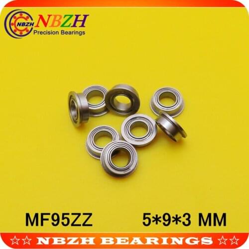 1000pcs/lot free shipping Wholesale Boutique flange ball bearings MF95ZZ / LF950ZZ size 5*9*10.2*3*0.6 mm