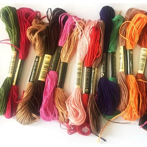 50 Colors Cotton Cross Stitch Thread Embroidery Thread Floss Sewing Skeins Craft DIY Needlework Craft Sewing Tools
