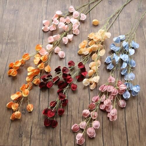 2 Fork Artificial Flowers Plants Wedding Home Decoration Florist Supplies Fake Flowers Preserved Dried Natural Flower Rose Petal