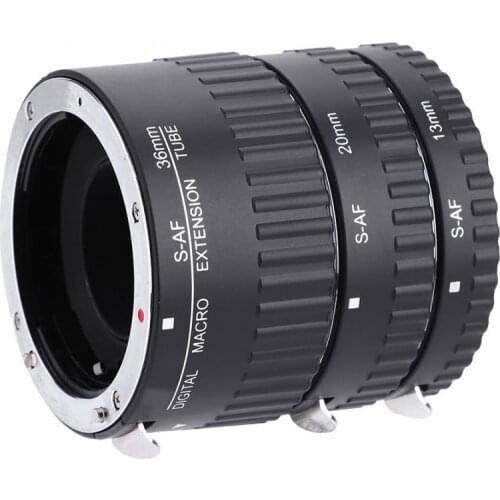 GloryStar MK-S-AF1 Macro Auto Focus Extension tube Ring AF for Sony Alpha A57 A77 A200 A300 A330 A350 A500 A550 mk s af a af1